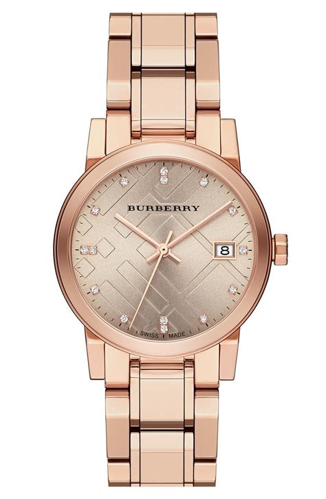 burberry diamond dial bracelet watch|Burberry Diamond Watch .